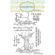 Colorado Craft Company - Birdbath Friends (Anita Jeram) (stamp and die bundle)