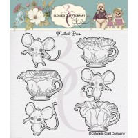 Colorado Craft Company - Kris Lauren ~ Teacups and Mice Dies
