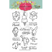 Colorado Craft Company - Whimsy World - Mini Love Cards