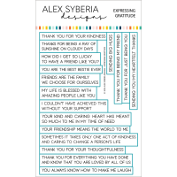 Alex Syberia Designs - Expressing Gratitude Sentiments Die Set