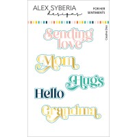 Alex Syberia Designs - For Her Sentiments Die Set