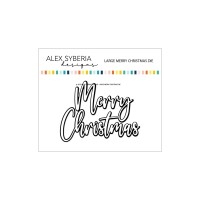 Alex Syberia Designs - Large Merry Christmas Die