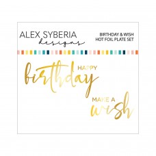 Alex Syberia Designs - Birthday and Wish Hot Foil Plate Set