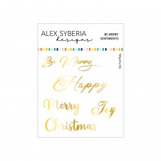 Alex Syberia Designs - Be Merry Sentiments Hot Foil Plate Set