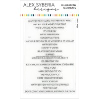 Alex Syberia Designs - Celebrations Sentiments Stamp Set