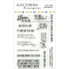 Alex Syberia Designs - Self-Care Sentiments Stamp Set