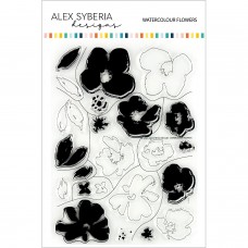 Alex Syberia Designs - Watercolour Flowers Stamp Set