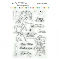 Alex Syberia Designs - Midnight Blooms Stamp Set