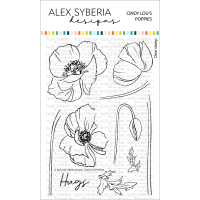 Alex Syberia Designs - Cindy Lou's Poppies Stamp Set