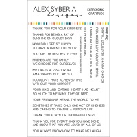 Alex Syberia Designs - Expressing Gratitude Sentiments Stamp Set