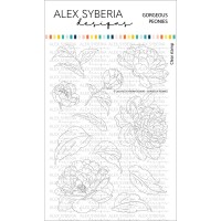 Alex Syberia Designs - Gorgeous Peonies Stamp Set