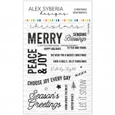 Alex Syberia Designs - Christmas Sentiments Stamp Set