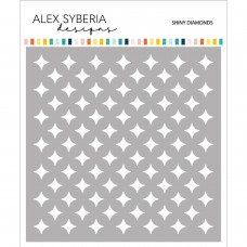 Alex Syberia Designs - Shiny Diamonds Stencil