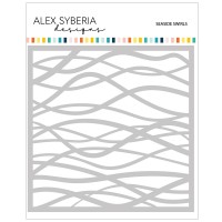 Alex Syberia Designs - Seaside Swirls Stencil