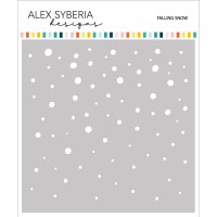 Alex Syberia Designs - Falling Snow Stencil