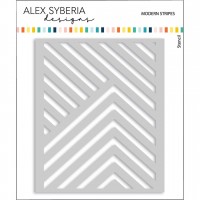 Alex Syberia Designs - Modern Stripes Stencil