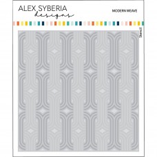 Alex Syberia Designs - Modern Weave Layering Stencil (3 pcs)