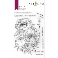 Altenew - Paint-A-Flower: Coral Sunset Outline Stamp Set