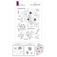Altenew - Fairy Tale Florals Stamp and Die and Coloring Stencil Bundle