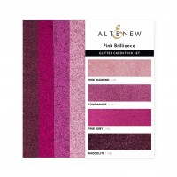 Altenew - Glitter Gradient Cardstock Set - Pink Brilliance (3 x 6 inches)