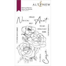 Altenew - Paint-A-Flower: Rosa Floribunda Outline Stamp Set 