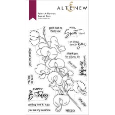 Altenew - Paint-A-Flower: Sweet Pea Outline Stamp Set 