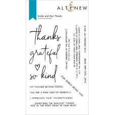 Altenew - Inside and Out: Thanks Stamp Set