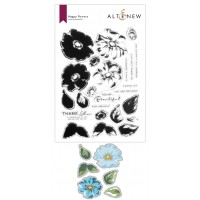 Altenew - Happy Flowers Stamp, Die Bundle