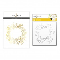 Altenew - Flower Wreath Hot Foil Plate and Stencil Bundle