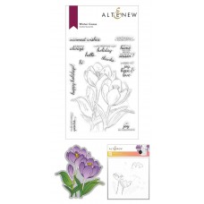 Altenew - Winter Crocus Stamp, Die, Stencil Bundle