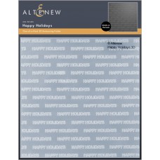 Altenew - Happy Holidays 3D Embossing Folder 