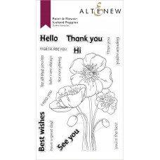 Altenew - Paint-A-Flower: Iceland Poppies Outline Stamp Set