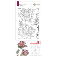 Altenew - Dancing Sunflowers Stamp, Die, Stencil Bundle