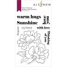 Altenew - Paint-A-Flower: Modern Pink Dianthus Outline Stamp Set
