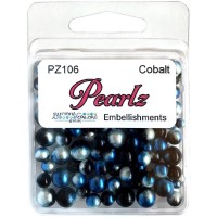 Buttons Galore - Pearlz - Cobalt