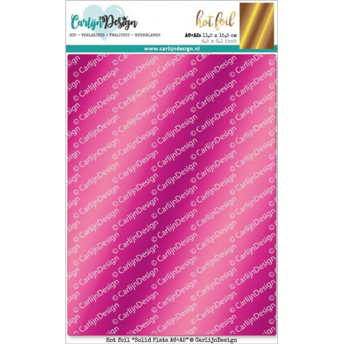 Carlijn Design Hot Foil Solid plate A6+A2