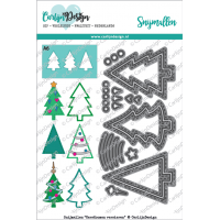 Carlijn Design - Snijmallen Kerstbomen versieren