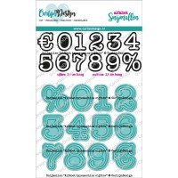 Carlijn Design - Snijmallen - Alfabet Typemachine cijfers