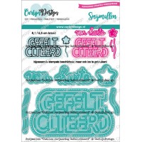 Carlijn Design - Snijmallen - Outline verjaardag gefeliciteerd Carlijn Design - Snijmallen - Outline verjaardag gefeliciteerd