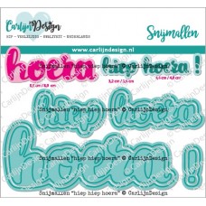 Carlijn Design - Coordinating dies - hiep hiep hoera