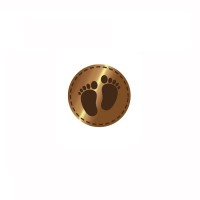 Carlijn Design - Waxzegel stempel - 9 Baby voetjes + handvat