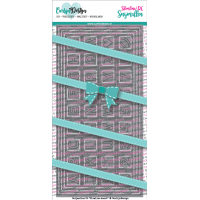 Carlijn Design - Snijmallen DL Slimline kaart 4 Chocolade alfabet