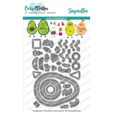 Carlijn Design - Snijmallen Avocado en peer groot