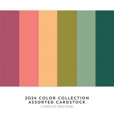 Concord and 9th - 2024 Color Collection Assorted Cardstock Pack (12 Sheets - 6 colors at 2 sheets each)