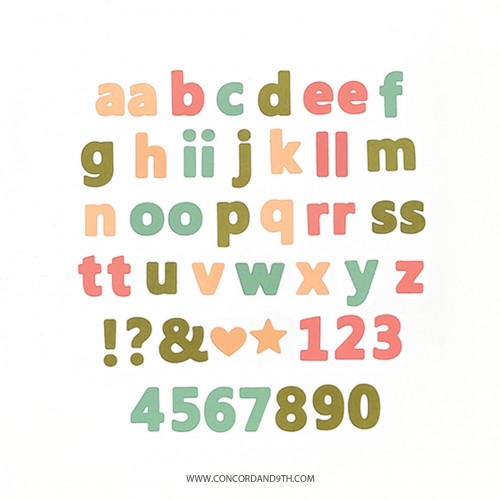 Concord and 9th - All Together Alphabet Lowercase Die