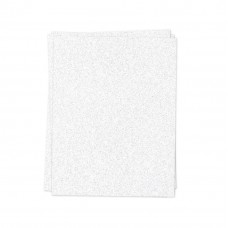 Concord and 9th - White Glitter Paper 8.5 x 11 inch (6 pack)