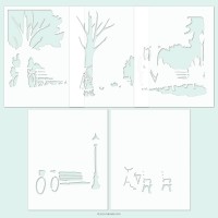 Concord and 9th - Park Bench Stencil Pack