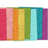 Concord and 9th - Rainbow Glitter Paper 8.5 x 11 inch (8 pack)