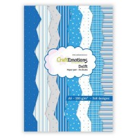 CraftEmotions - Paper pad - Delft (blue)