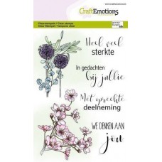 CraftEmotions - Bloemen Condoleance (NL) - A6 Stamp